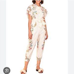 NWT Farm Rio Louise Floral Jumpsuit Medium